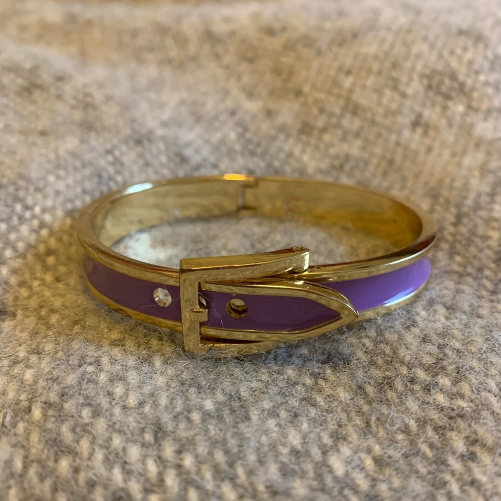 Baublebar Hinged Purple Bangle